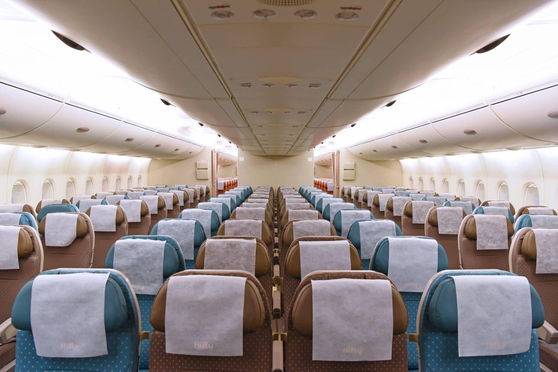 Hi Fly released interior pictures of their first Airbus A380