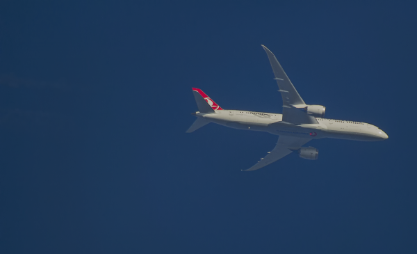 TURKISH AIRLINES BOEING 787 TC-LLE ROUTING ATLANTA--ISTANBUL TK32  39,000FT.