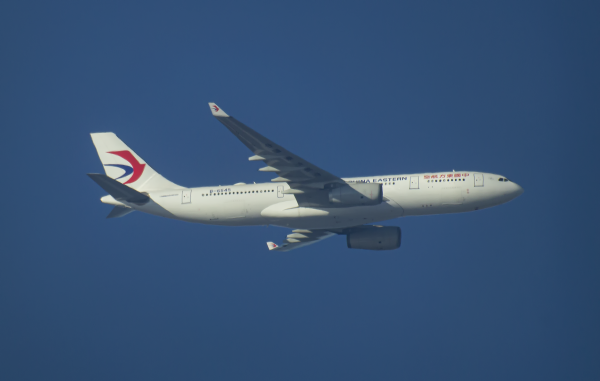 CHINA EASTERN AIRLINES AIRBUS A330  B-6545 ROUTING GATWICK--SHANGHAI  13,000FT.