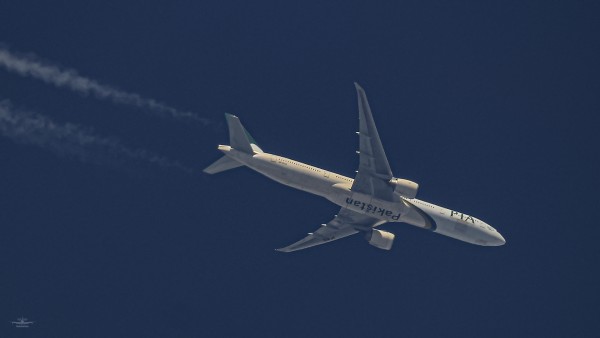 Pakistan International Airlines <br />AP-BID <br />Boeing 777-340(ER) <br />FRA-ISB <br />FL390 <br />Balmazujvaros, Hungary<br /><br />2020.06.07.