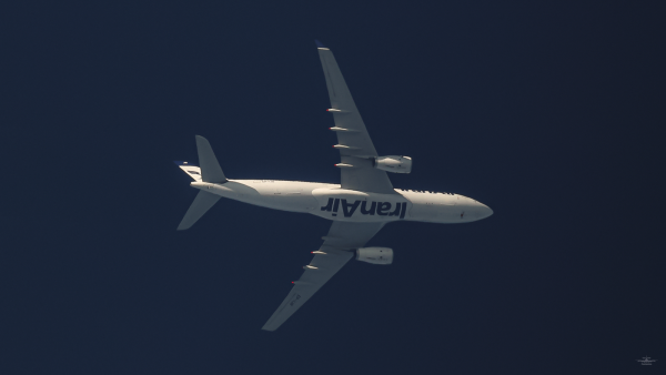 IranAir<br />Airbus A330-243<br />EP-IJB<br />AMS-IKA<br />FL410<br />2020.07.30.<br />Balmazujvaros, Hungary