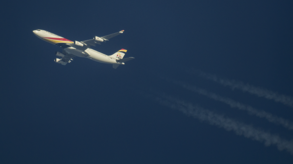 AIR BELGIUM AIRBUS A340 OO-ABA ROUTING WEST AS SLM993-AMS AMSTERDAM-PBM PARAMARIBO-