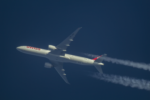 SWISS BOEING 777 HB-JNB ROUTING ZURICH--JFK NEW YORK AS LX16  34,000FT.