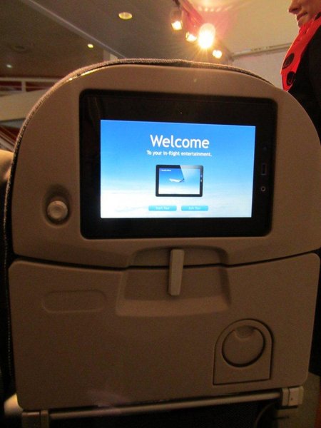 Economy class touch/scroll screens