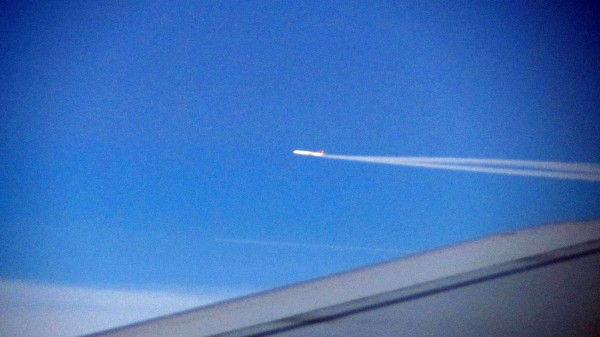 Lufthansa A340 flying west somewhere between Frankfurt and Cologne