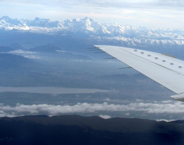 The Mont-Blanc, Geneva and its Lake Leman