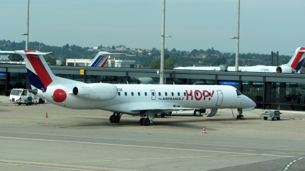 At gate in Lyon