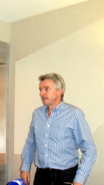 Arrival of Micheal O'Leary at the Sofitel Brussels Europe