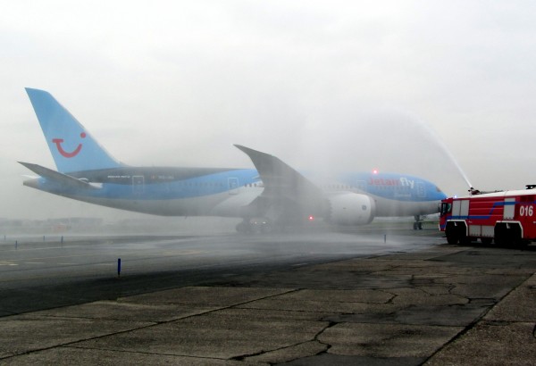 Water cannon salute