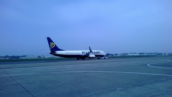 Another Ryanair flight departing BRU while we were getting to the terminal.