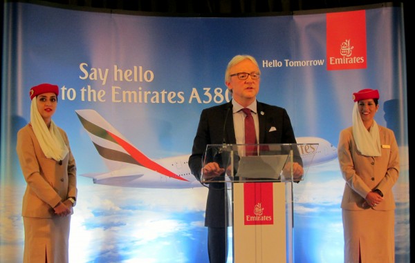 Speech of Jean-Pierre Martin, station manager of Emirates in Belgium