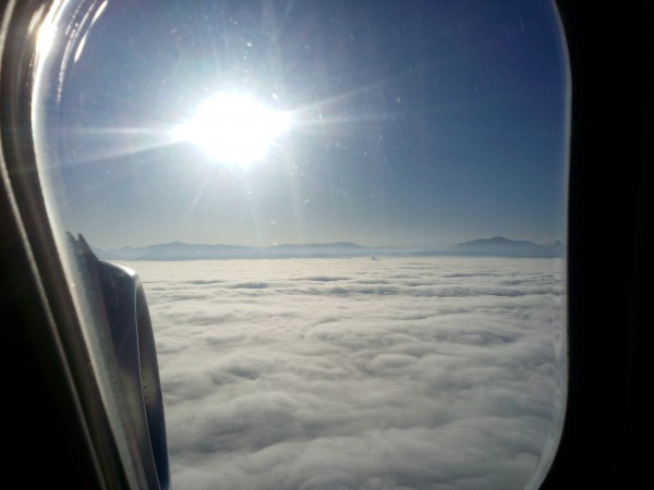 Above the fog/clouds