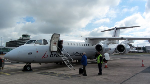 Disembarking at Manchester
