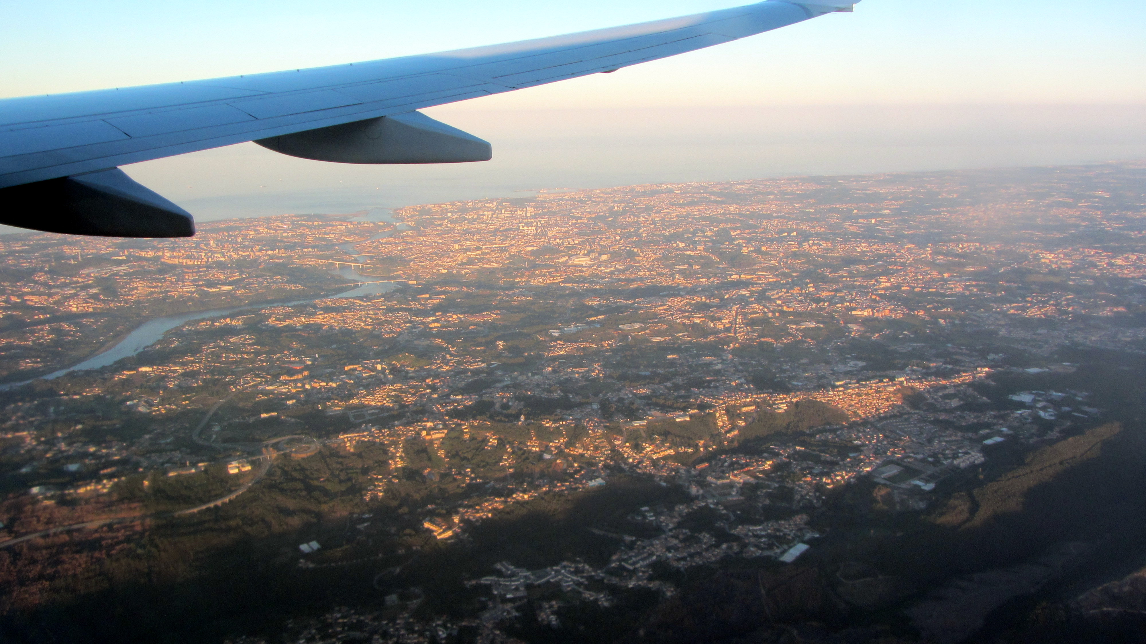 Arriving at Porto with the River Douro