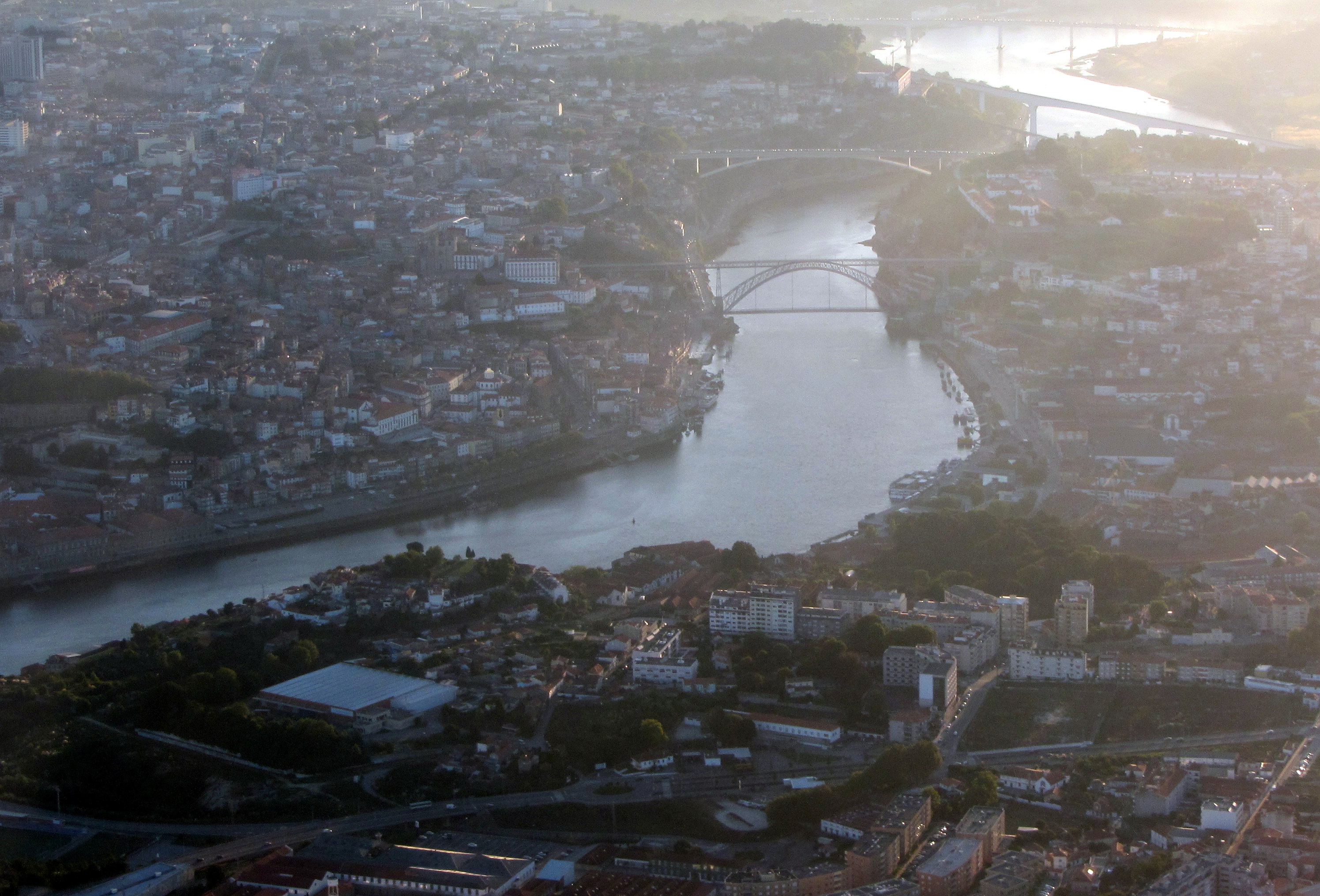 The famous Dom Luis I bridge built by Gustave Eiffel