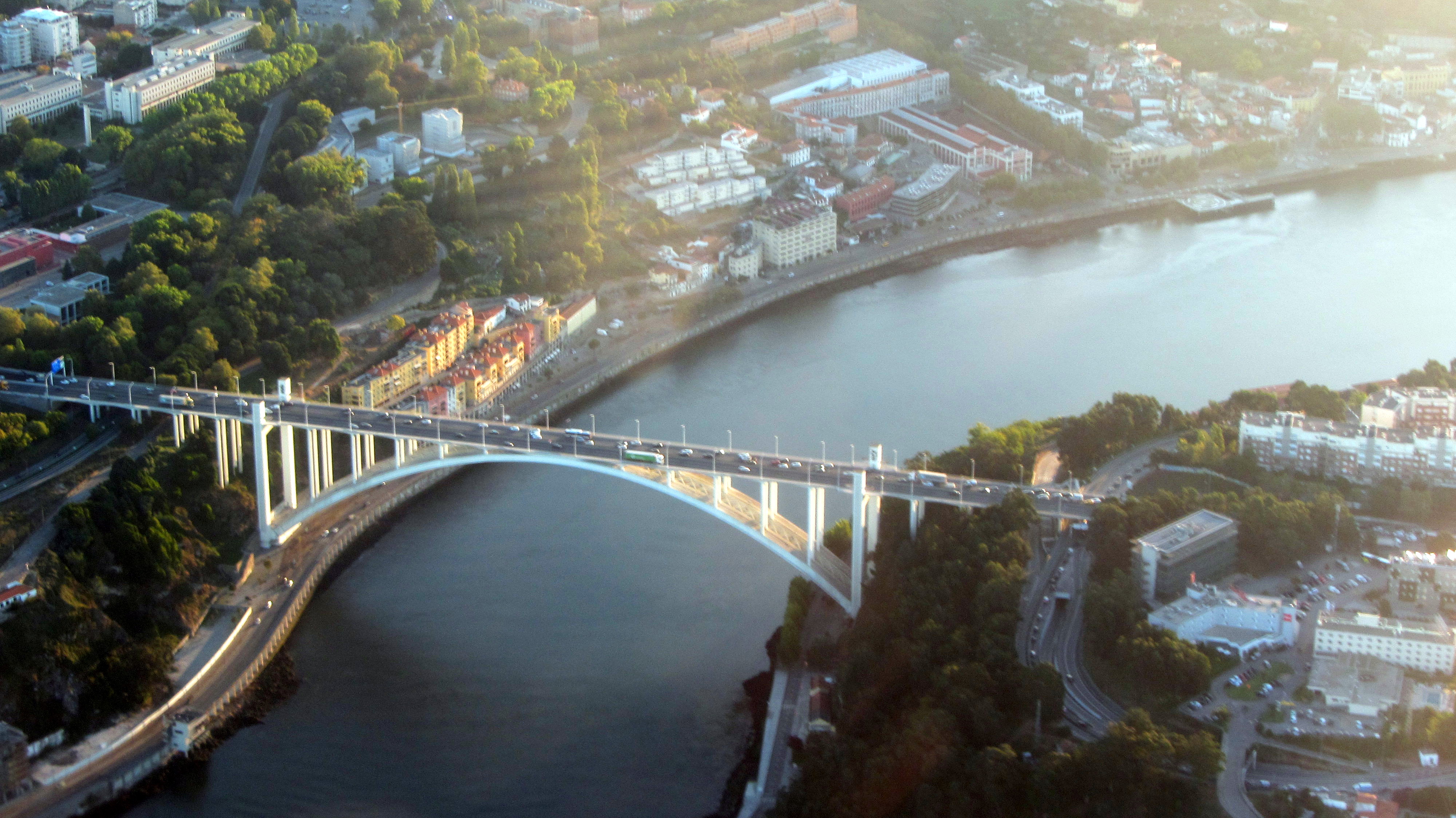 The A1 motorway Porto bridge on the Douro