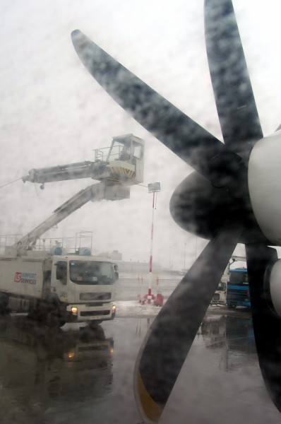 Another de-icing session under -2°C