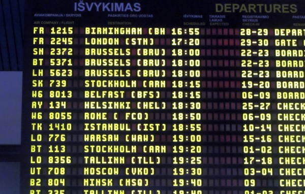 No, not the direct SN flight to Brussels (for which I would have been late anyway), but the LOT flight to Warsaw