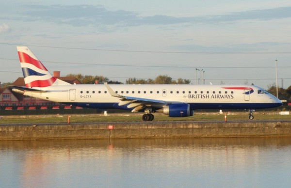 British Airways Embraer E190 G-LCYX