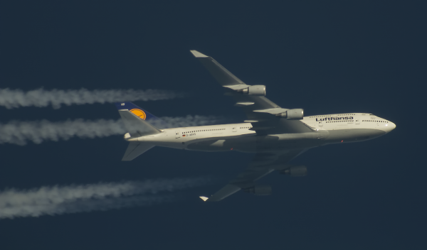 LUFTHANSA BOEING 747 D-ABVS ROUTING MCO-FRA AS LH465  37.000FT.
