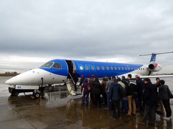 Boarding under the rain