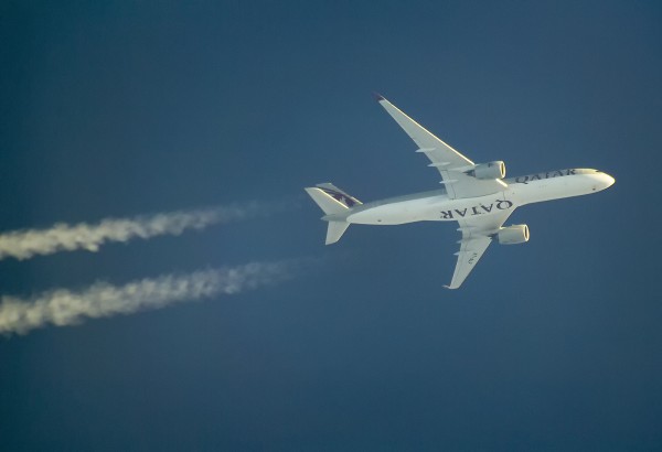 QATAR AIRWAYS AIRBUS A350 A7-ALF ROUTING ATL--DOH AS QTR756,39,000FT.
