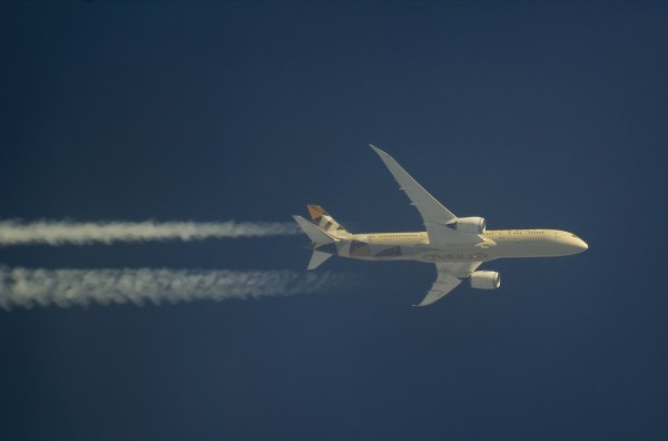 ETIHAD AIRWAYS BOEING 787 A6-BLC ROUTING IAD-AUH-39,000FT.