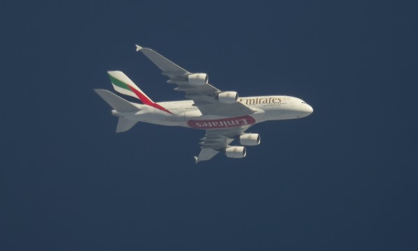EMIRATES AIRBUS A380 A6-EDY ROUTING EAST AS EK202 JFK-DXB  35,OOOft.