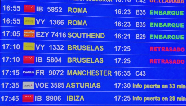 Undefined delay for VY1332 to Bruselas