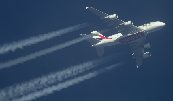 EMIRATES AIRBUS A380 A6-EDN ROUTING JFK-DUBAI AS EK202   35,000FT.