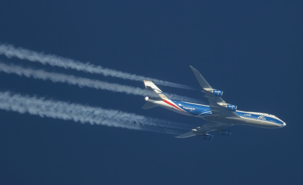 CARGOLOGICAIR BOEING 747 G-CLAB ROUTING CHICAGO--FRANKFURT AS CLUB852  39,000FT.