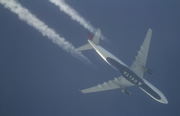 DELTA AIRLINES AIRBUS A330 N821NW ROUTING MILAN--JFK AS DL173   34,000FT.