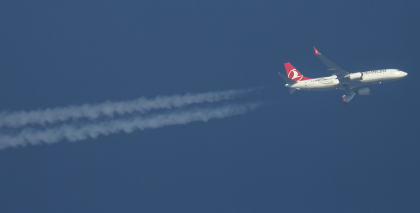 TURKISH AIRLINES BOEING 737 MAX TC-LCF ROUTING EAST AS TK1968 BIRMINGHAM-ISTANBUL  32,000FT.
