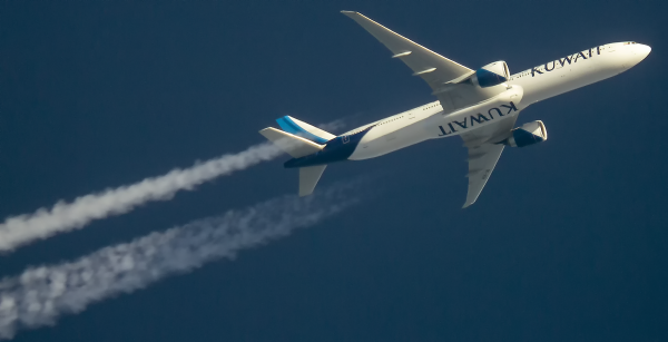 KUWAIT AIRWAYS BOEING 777 9K-ADH ROUTING JFK-KWI AS KAC118   35,000FT.