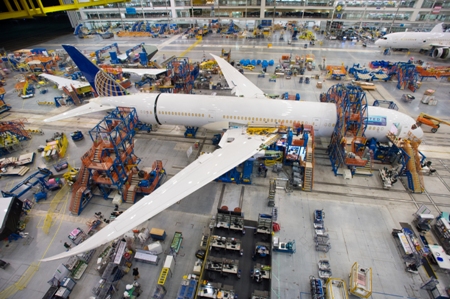 Boeing South Carolina Begins Final Assembly of its First 787-9 Dreamliner