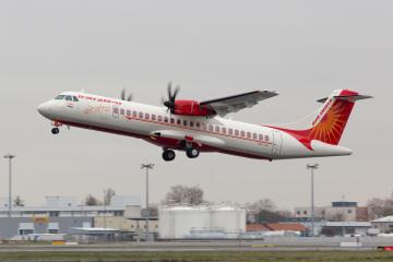 Alliance Air ATR 72 overruns runway at Jabalpur airport, India