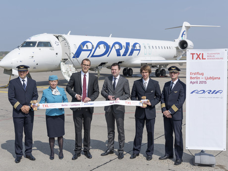 New airline at Berlin Tegel: Adria Airways launches scheduled connection to Ljubljana