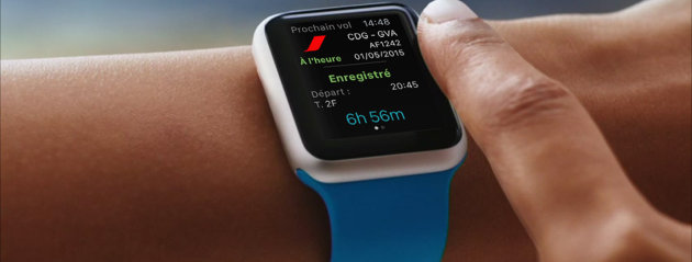 The Air France app already available on Apple Watch