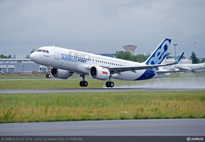 Airbus A320neo with LEAP-1A engines takes to the sky for the first time