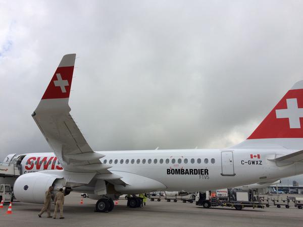 SWISS welcomes Bombardier CSeries aircraft to Zurich