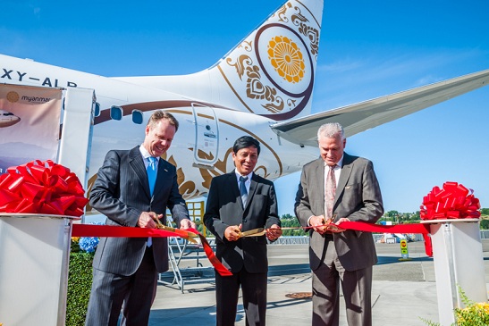 Boeing, Myanmar National Airlines celebrate first Next-Generation 737-800 delivery
