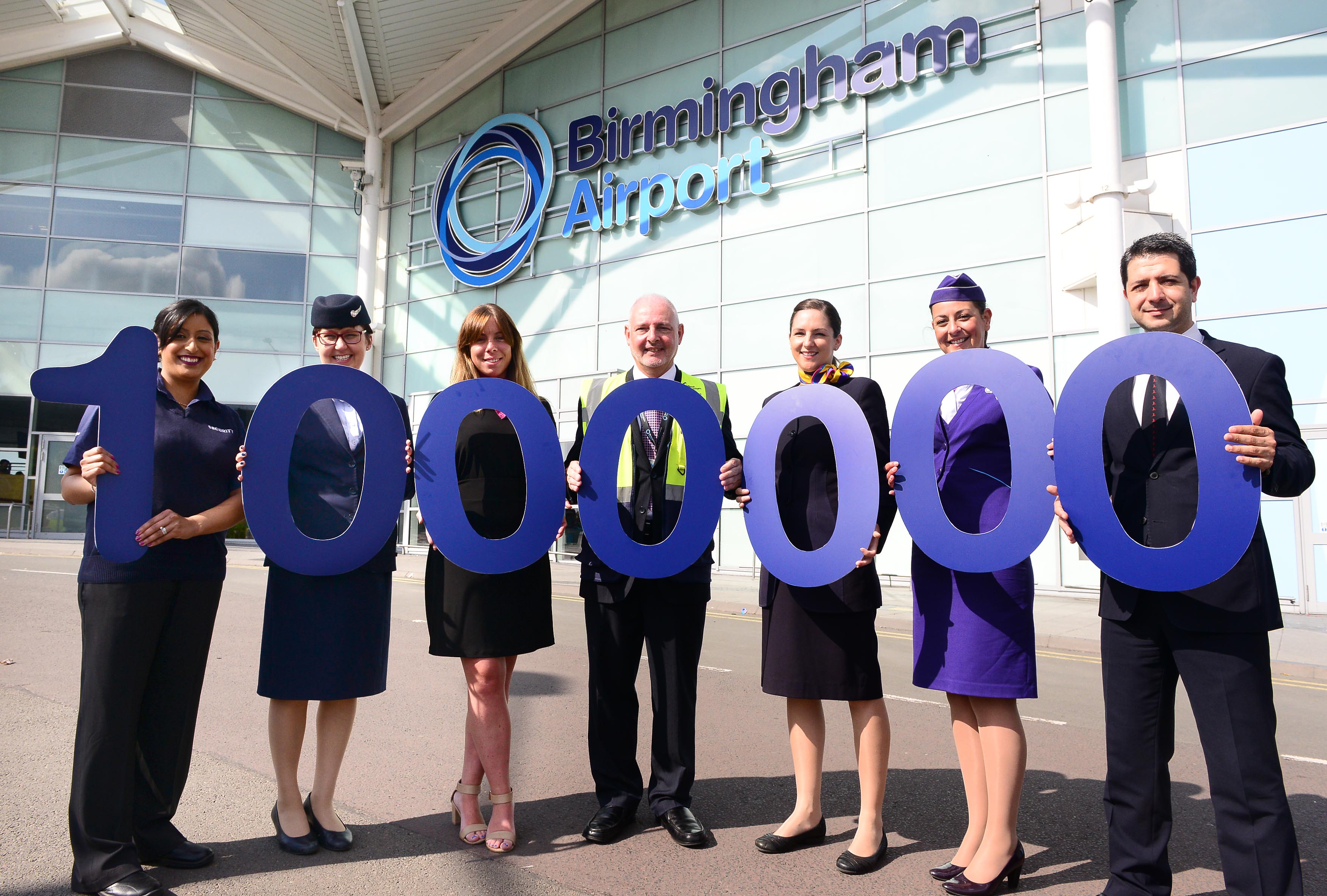 Birmingham Airport has broken its record for the busiest July ever, handling more than one million passengers last month
