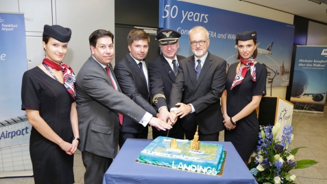 LOT and Frankfurt Aiport celebrate 50th anniversary of flights between Warsaw and Frankfurt