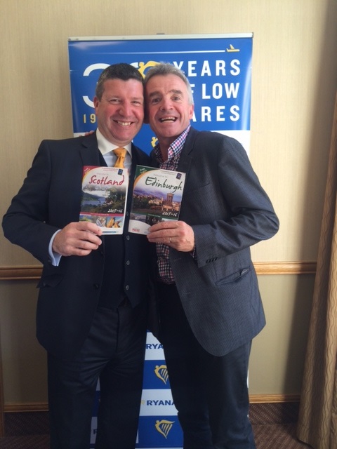 Ryanair launches Edinburgh Summer 2016 schedule