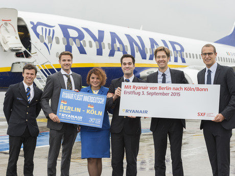 With Ryanair to the Cologne-Bonn Metropolitan Region: Berlin Schönefeld is new base from October