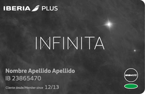Iberia creates lifetime “Infinita” card for its best customers