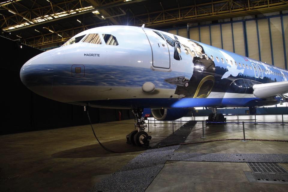 Brussels Airlines reveals unique Magritte livery on Airbus A320