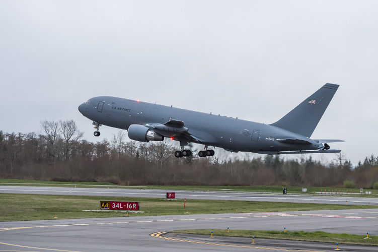 Second U.S. Air Force Boeing KC-46A tanker completes first flight