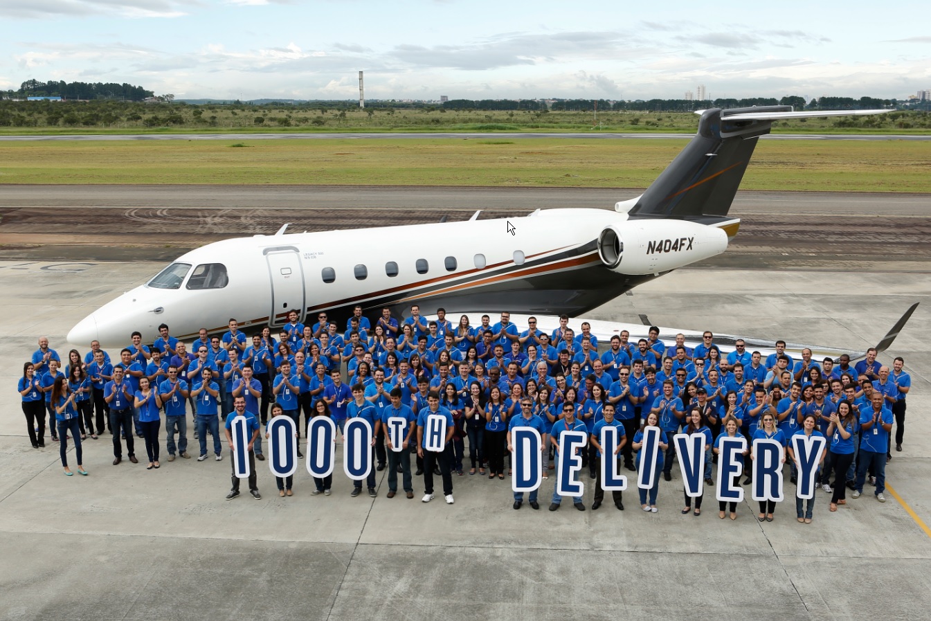 Embraer delivers its 1,000th business jet