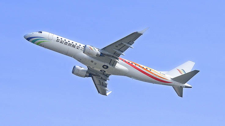Embraer signs sales agreement with Colorful Guizhou Airlines for up to five E190s